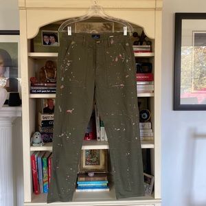 American Eagle Boy Crop Stretch Pants Size 2